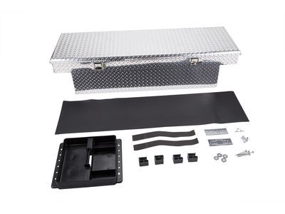 GM 23283433 Cross Bed Aluminum Tool Box with Bowtie and GMC Logo