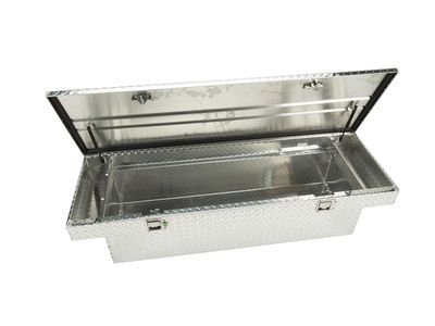 GM 23283433 Cross Bed Aluminum Tool Box with Bowtie and GMC Logo