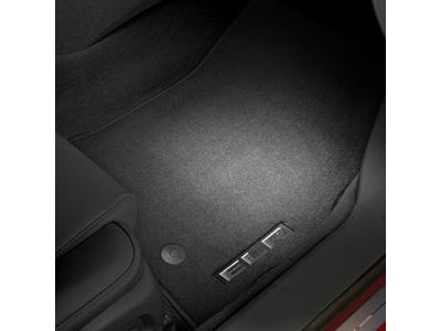 GM 22942455 Front and Rear Premium Carpeted Floor Mats in Black with ELR Logo