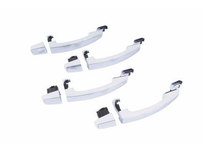 GM 95964663 Front and Rear Door Handles in Summit White with Chrome Strip