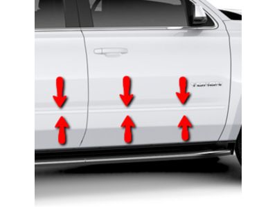 GM 22998775 Front and Rear Door Moldings in Summit White
