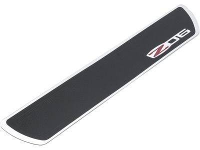 GM 17802220 Door Sill Plates in Black and Brushed Aluminum with Z06 Logo