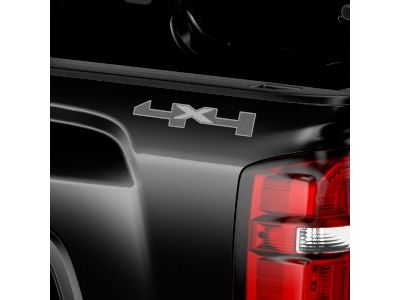 GM 23218801 Pickup Box Decal Package in Gray with 4x4 Logo