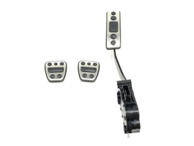 GM 12499876 Pedal Cover Package in Stainless Steel and Black for Automatic Transmission