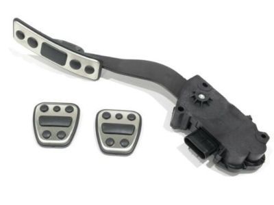 GM 12499876 Pedal Cover Package in Stainless Steel and Black for Automatic Transmission