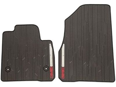 GM 84038456 First-Row Premium All-Weather Floor Mats in Cocoa with GMC Logo