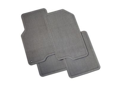 GM 15290071 Front and Rear Carpeted Floor Mats in Gray