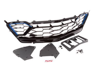 GM 84040592 Lower Grille in Black with Hyper Blue Metallic Inserts and SS Emblem