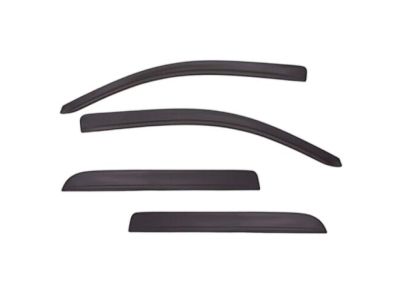 GM 19354146 Crew Cab Tape-On Window Weather Deflectors in Textured Black by Lund