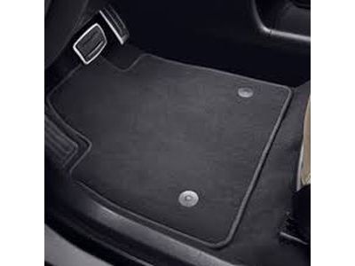 GM 84664080 First-, Second-and Third-Row Carpeted Floor Mats in Jet Black (For Models with Second-Row Captain's Chairs)