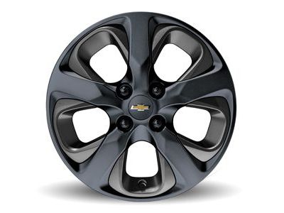 GM 42472971 15X6-Inch Aluminum 5-Spoke Wheel Rim In Black
