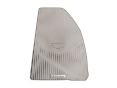 GM 84072386 First-and Second-Row Premium All-Weather Floor Mats in Dark Titanium with Cadillac Logo and XT5 Script