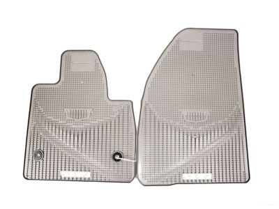 GM 84072386 First-and Second-Row Premium All-Weather Floor Mats in Dark Titanium with Cadillac Logo and XT5 Script
