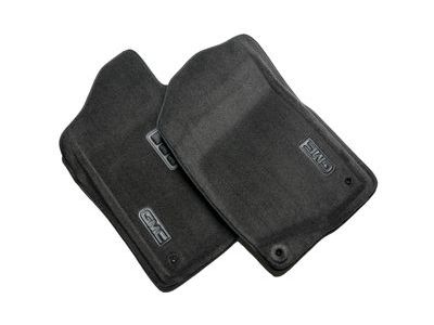 GM 17800403 Front Carpeted Floor Mats in Ebony with GMC Logo