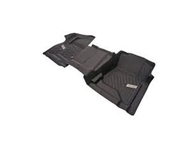 GM 84357864 First-Row Interlocking Premium All-Weather Floor Liner in Jet Black with GMC Logo (for Models without Center Console)