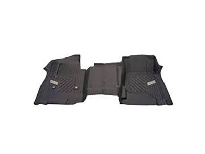 GM 84357864 First-Row Interlocking Premium All-Weather Floor Liner in Jet Black with GMC Logo (for Models without Center Console)
