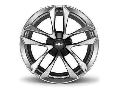 GM 23333842 20X9.5-Inch Aluminum 5-Split-Spoke Rear Wheel Rim In Polished Finish