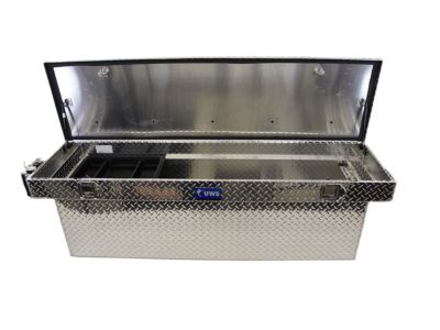 GM 19299117 Cross Bed Single-Lid Deep-Well Aluminum Tool Box in Bright Diamond Tread by UWS