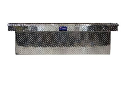 GM 19299117 Cross Bed Single-Lid Deep-Well Aluminum Tool Box in Bright Diamond Tread by UWS