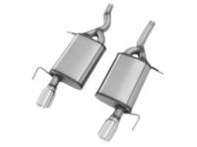 GM 84174732 3.6L Cat-Back Dual Exit Exhaust Upgrade System with Polished Tips