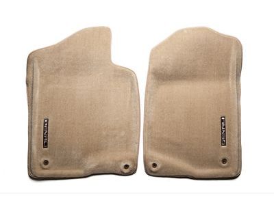 GM 17800407 Front Carpeted Floor Mats in Cashmere with Denali Logo