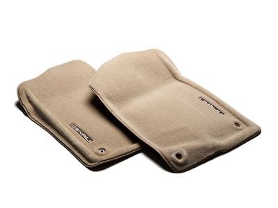 GM 17800407 Front Carpeted Floor Mats in Cashmere with Denali Logo