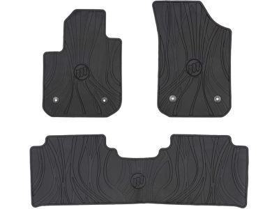 GM 23277665 First-and Second-Row Premium All-Weather Floor Mats in Jet Black with Buick Logo