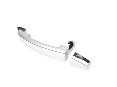 GM 20919348 Front and Rear Door Handles in Silver Ice Metallic with Chrome Strip