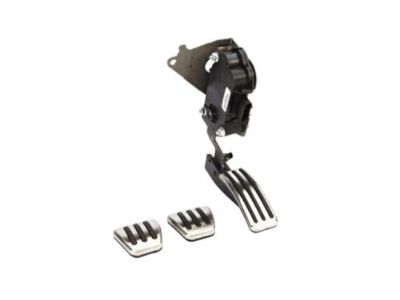GM 19171865 Pedal Cover Package in Stainless Steel and Black for Manual Transmission
