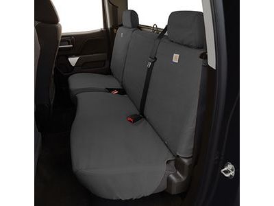 GM 84277448 Carhartt Double Cab Rear 60/40 Split Bench Seat Cover Package in Gravel