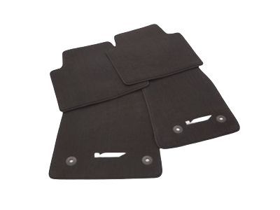 GM 84033822 Front and Rear Carpeted Floor Mats in Jet Black with Monochromatic V-Series Logo
