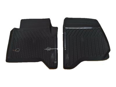 GM 23452760 First-Row Premium All-Weather Floor Mats in Jet Black with Bowtie Logo