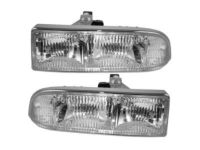 OEM Chevrolet S10 Headlamp Assembly-(W/ Front Side Marker Lamp) - 16526218
