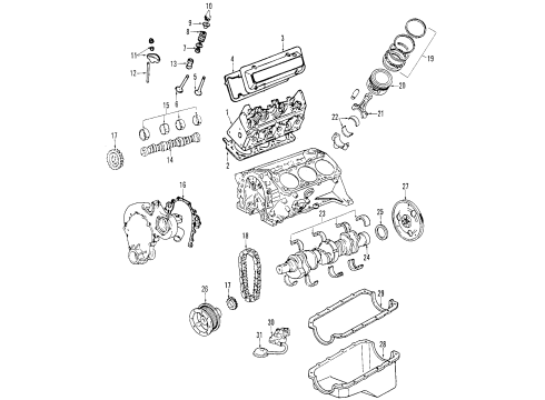 1999 Buick Century Engine Parts, Mounts, Cylinder Head & Valves, Camshaft & Timing, Oil Pan, Oil Pump, Crankshaft & Bearings, Pistons, Rings & Bearings Tube Assembly Diagram for 10236994