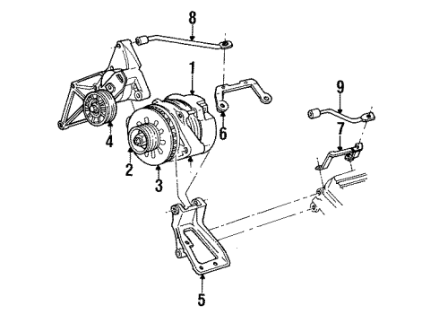 1992 Buick LeSabre Alternator GENERATOR(Remanufacture) Diagram for 10463214