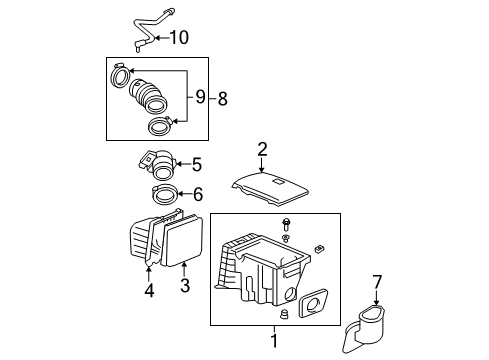 2006 Buick Rendezvous Filters Seal-Mass Airflow Sensor (O Ring) Diagram for 15222517