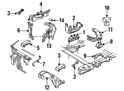 1991 Pontiac Grand Prix Alternator GENERATOR(Remanufacture) Diagram for 10463176
