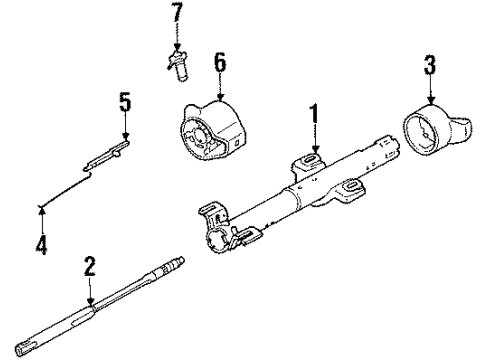 1988 Pontiac Fiero Rear Brakes Knuckle-Rear Suspension (Machine)-R.H. Diagram for 10046494