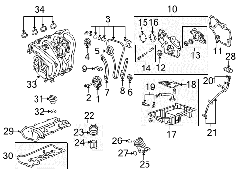 2006 Pontiac G6 Intake Manifold Manifold Gasket Diagram for 19179756