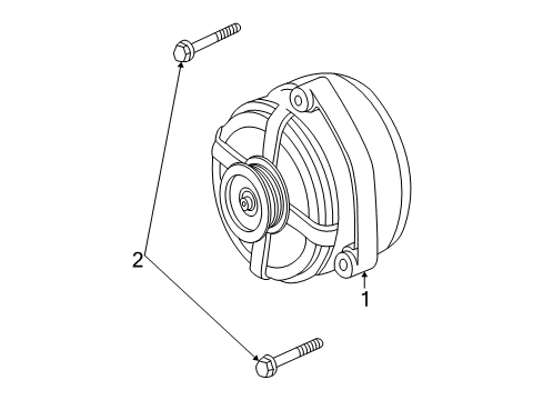 2003 Saturn Vue Alternator Bolt/Screw, Steering Gear Diagram for 11098341