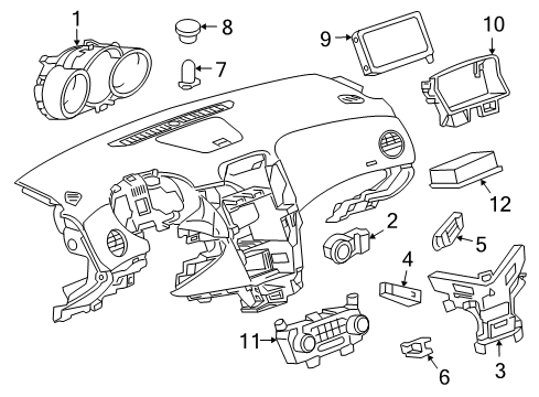 2016 Chevrolet Cruze Switches & Sensors Cluster Diagram for 42362673
