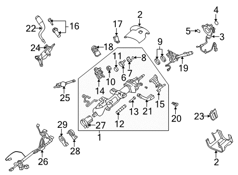 2010 Chevrolet Suburban 2500 Gear Shift Control - AT Shift Control Cable Diagram for 20787611