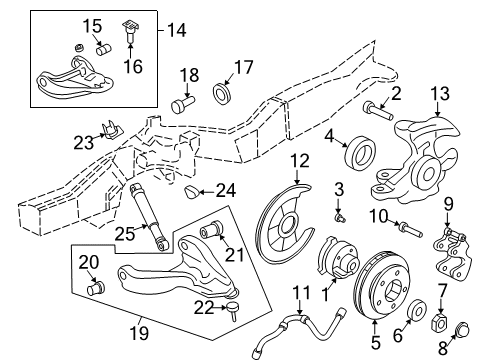 1996 Chevrolet S10 Front Brakes Arm Kit, Front Lower Control (RH) Diagram for 12470310