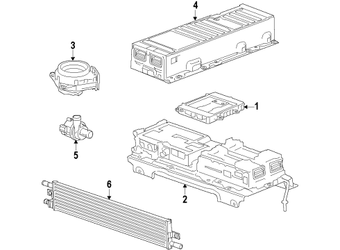 2015 Buick LaCrosse Battery Water Pump Diagram for 22922987