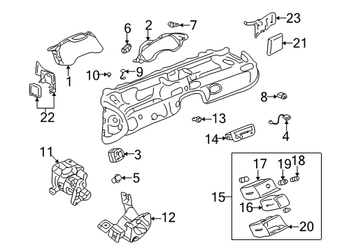1998 Cadillac Seville Anti-Theft Components Antitheft Module Diagram for 15785406