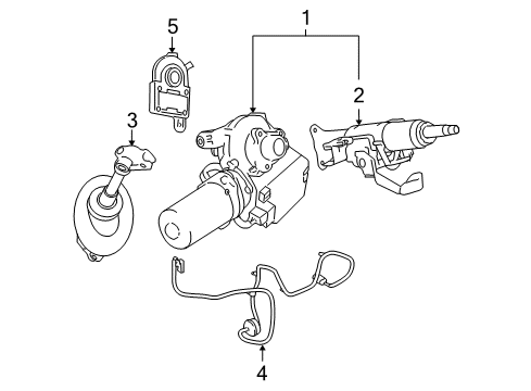 2010 Chevrolet Cobalt Steering Column & Wheel, Steering Gear & Linkage Intermed Shaft Diagram for 15800140