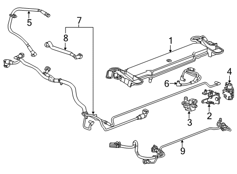 2014 Cadillac CTS Turbocharger Harness Diagram for 12659903