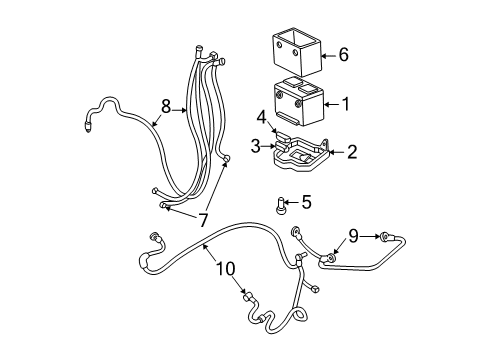 1998 Chevrolet S10 Battery, Battery Cables Cable Asm, Battery Negative(29"Long) Diagram for 12157029