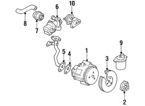 1992 Chevrolet Caprice A.I.R. System Valve Asm-Air Injection Control Diagram for 17088105