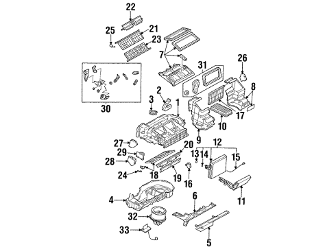 2002 Oldsmobile Silhouette Heater Core & Control Valve Motor Asm-Blower (W/ Impeller) Diagram for 15809345
